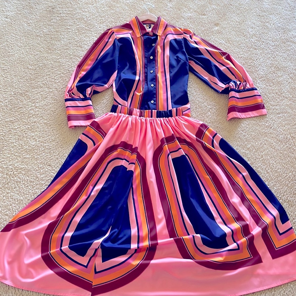 Cute and classy J. BOLIN pink SKIRT SET!!